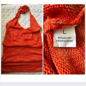 Sweater halter dress